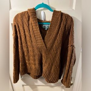 AE Brown Hooded Sweater